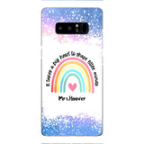 PERSONALIZED IT TAKES A BIG HEART TO SHAPE LITTE MINDS PHONECASE QTVQ2704