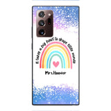 PERSONALIZED IT TAKES A BIG HEART TO SHAPE LITTE MINDS PHONECASE QTVQ2704