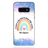 PERSONALIZED IT TAKES A BIG HEART TO SHAPE LITTE MINDS PHONECASE QTVQ2704