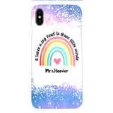 PERSONALIZED IT TAKES A BIG HEART TO SHAPE LITTE MINDS PHONECASE QTVQ2704