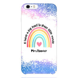PERSONALIZED IT TAKES A BIG HEART TO SHAPE LITTE MINDS PHONECASE QTVQ2704