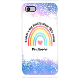 PERSONALIZED IT TAKES A BIG HEART TO SHAPE LITTE MINDS PHONECASE QTVQ2704