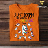 DH Personalized Aunticorn Kid Tshirt Printed HC2704
