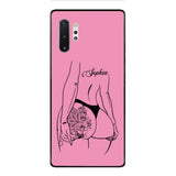 PERSONALIZED TATTOO GIRL VARIOUS COLOR BACKGROUND PHONECASE QTDT2704