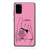 PERSONALIZED TATTOO GIRL VARIOUS COLOR BACKGROUND PHONECASE QTDT2704