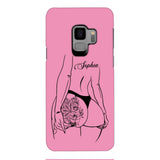 PERSONALIZED TATTOO GIRL VARIOUS COLOR BACKGROUND PHONECASE QTDT2704