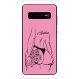 PERSONALIZED TATTOO GIRL VARIOUS COLOR BACKGROUND PHONECASE QTDT2704