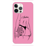 PERSONALIZED TATTOO GIRL VARIOUS COLOR BACKGROUND PHONECASE QTDT2704