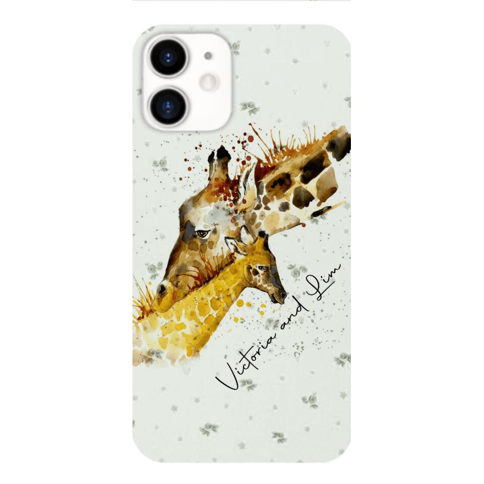 PERSONALIZED GIRAFFE PHONECASE QTHC2704