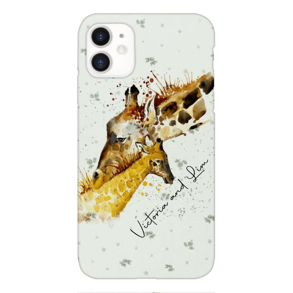 PERSONALIZED GIRAFFE PHONECASE QTHC2704