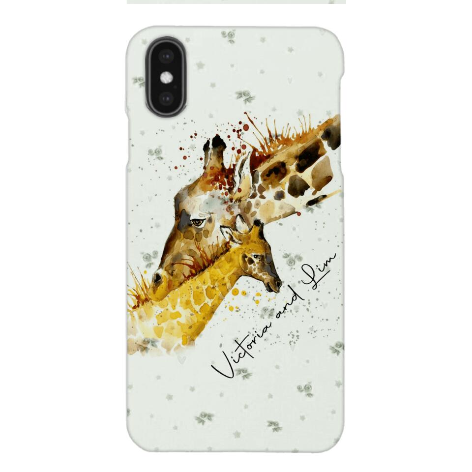 PERSONALIZED GIRAFFE PHONECASE QTHC2704