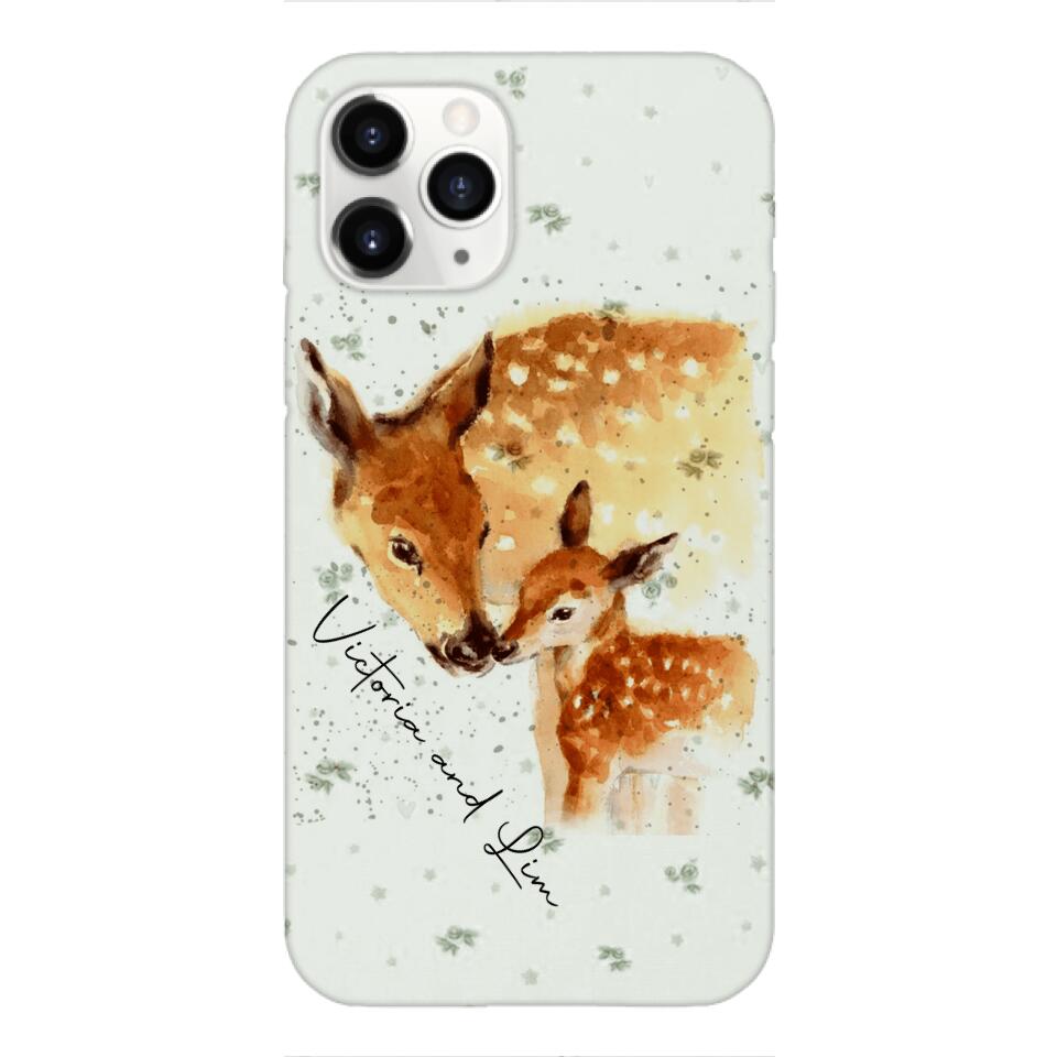 PERSONALIZED DEER PHONECASE QTHC2704