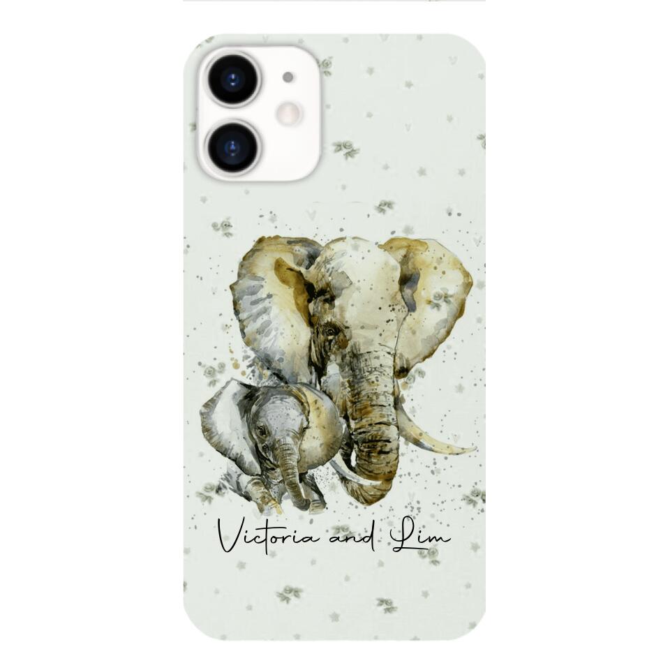 PERSONALIZED ELEPHANT PHONECASE QTHC2704
