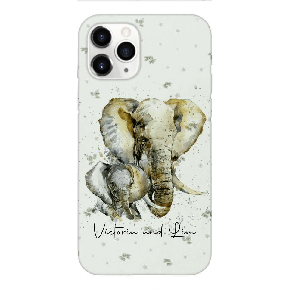 PERSONALIZED ELEPHANT PHONECASE QTHC2704