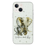PERSONALIZED ELEPHANT PHONECASE QTHC2704