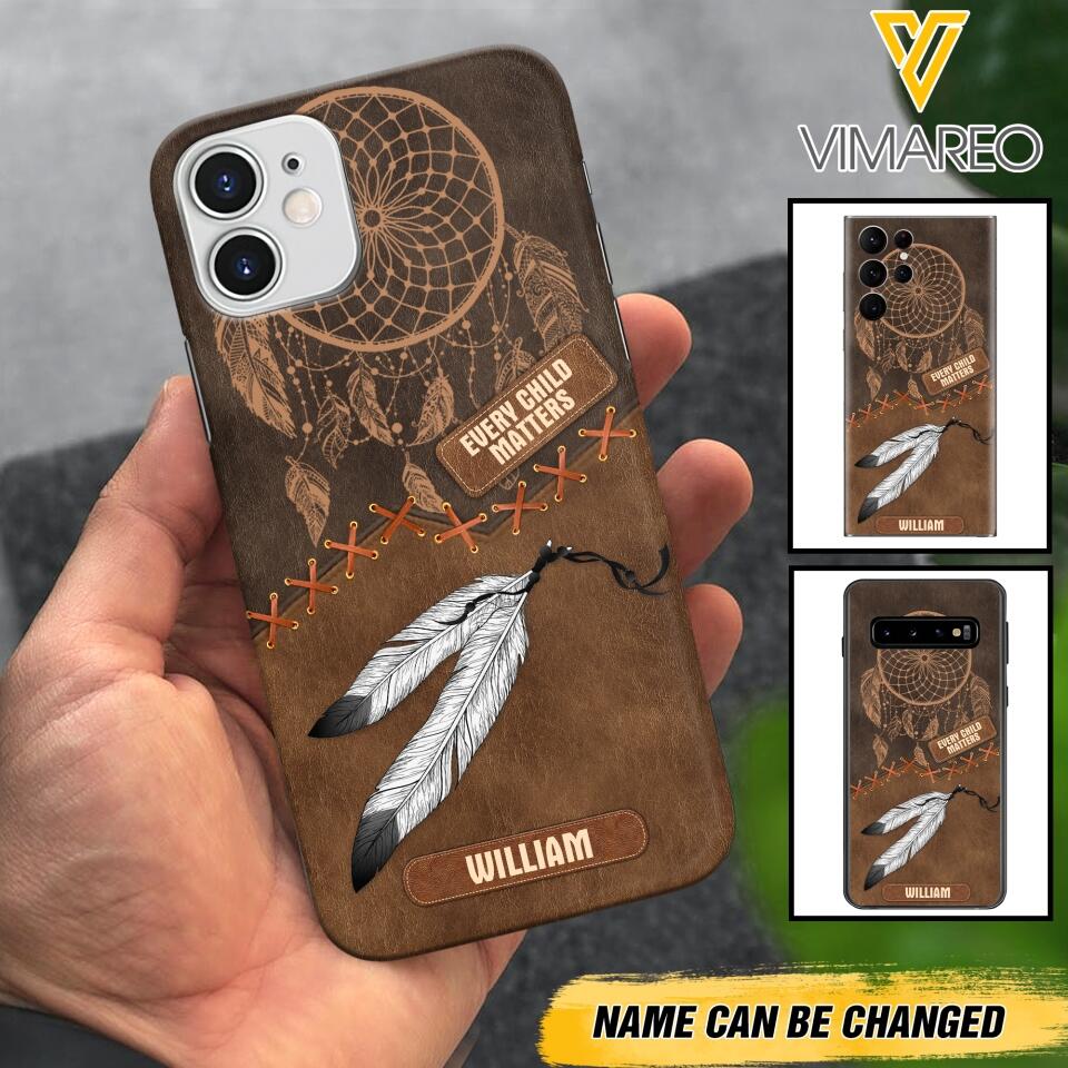 PERSONALIZED NATIVE AMERICAN EVERY CHILD MATTERS  PHONECASE QTDT2804