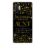 PERSONALIZED BLESSED TO BE CALLED GRANDMA KID NAME PHONECASE QTDT2904