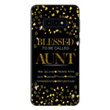 PERSONALIZED BLESSED TO BE CALLED GRANDMA KID NAME PHONECASE QTDT2904