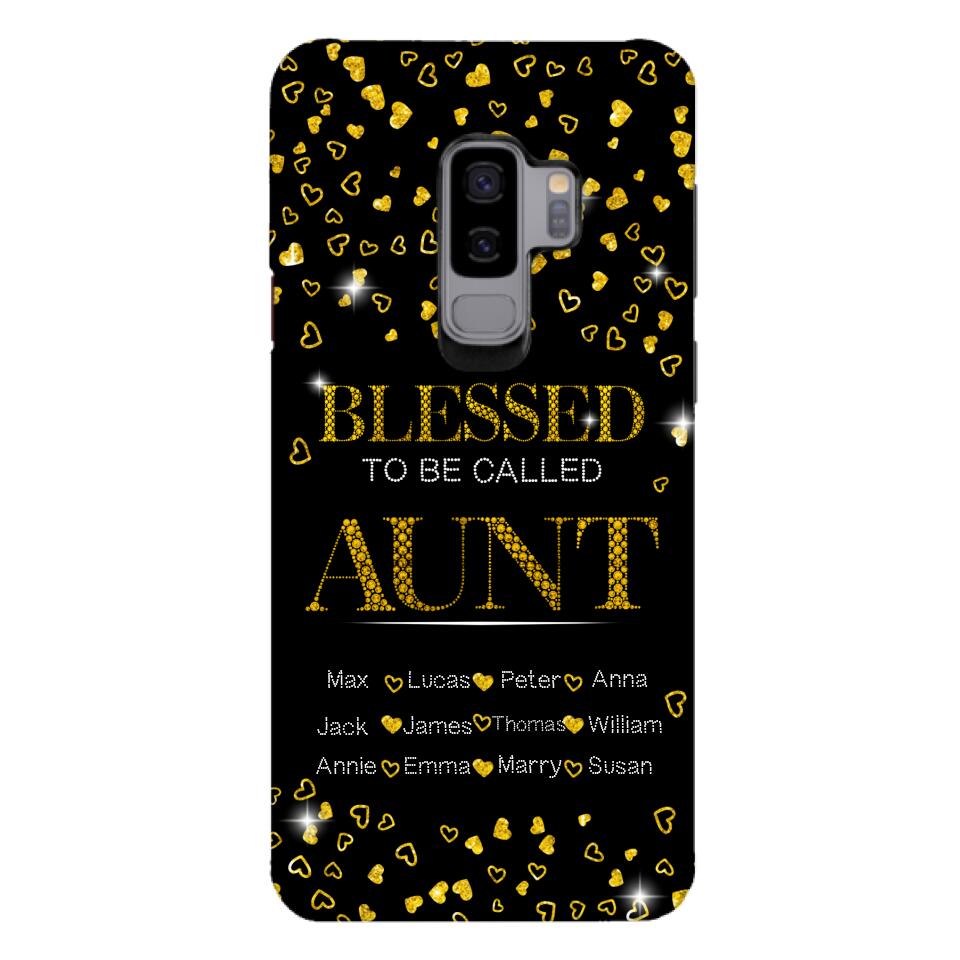 PERSONALIZED BLESSED TO BE CALLED GRANDMA KID NAME PHONECASE QTDT2904
