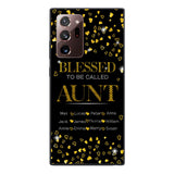 PERSONALIZED BLESSED TO BE CALLED GRANDMA KID NAME PHONECASE QTDT2904