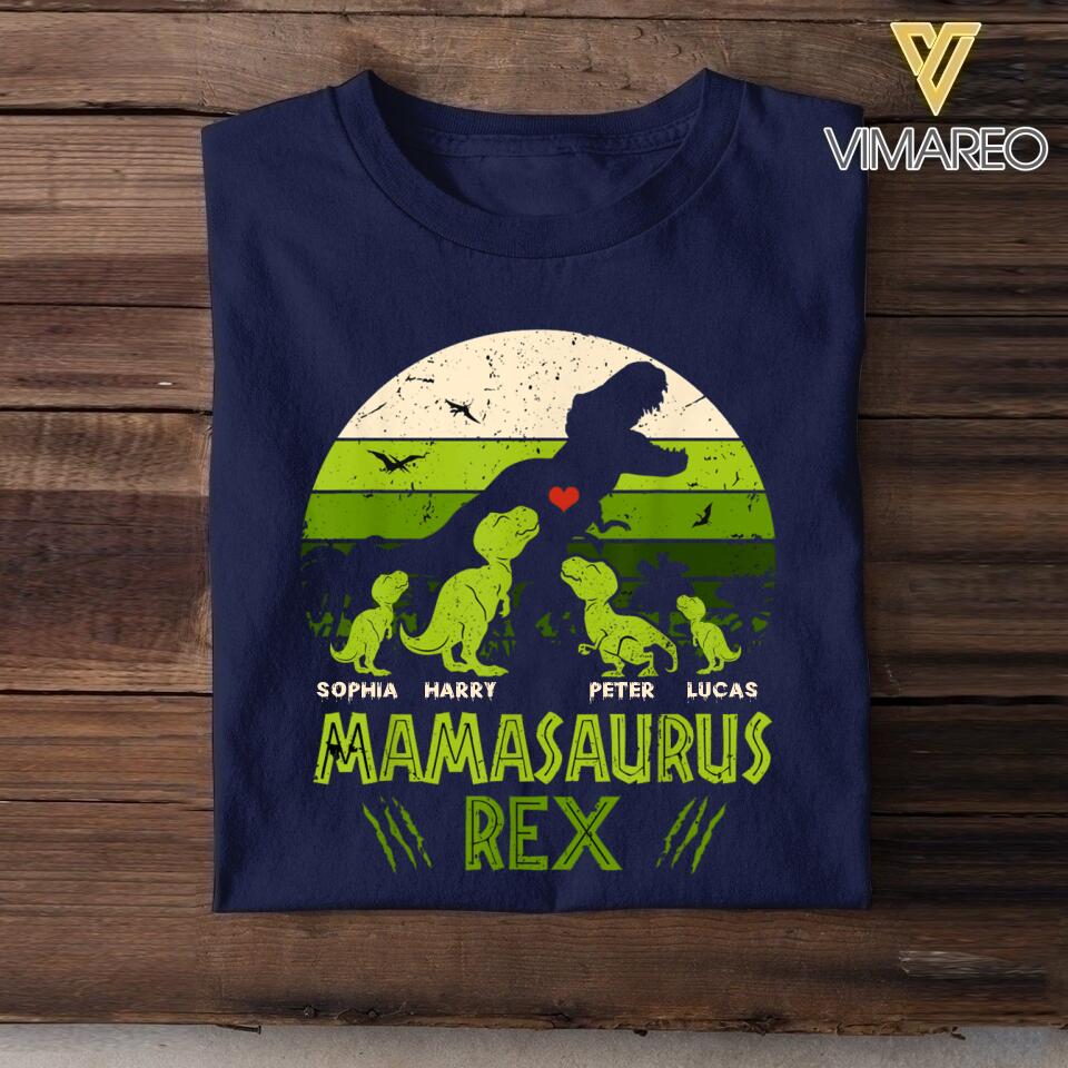 DH Personalized Mamasaurus Rex Tshirt Printed HC2904