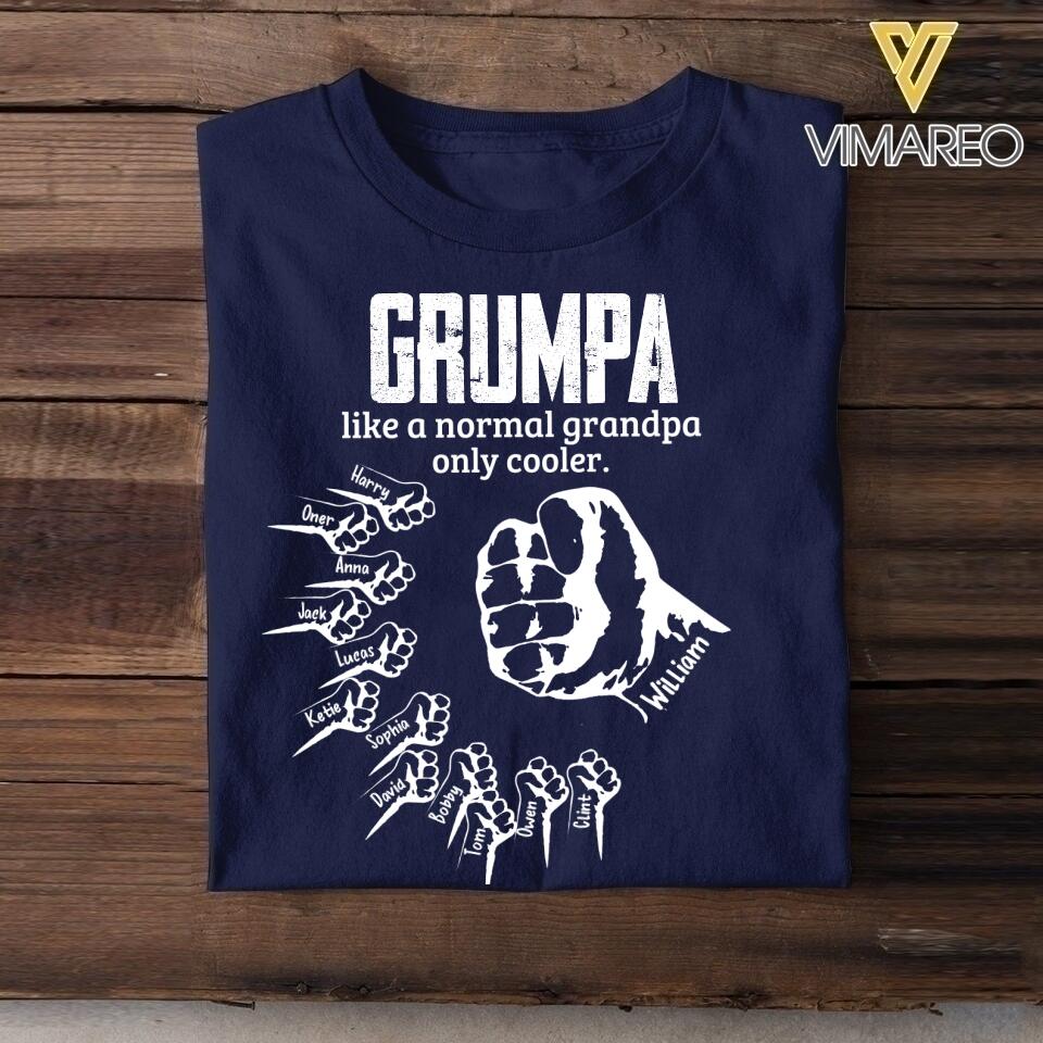 Personalized Grumpa Kid Tshirt Printed 22APR-HC28