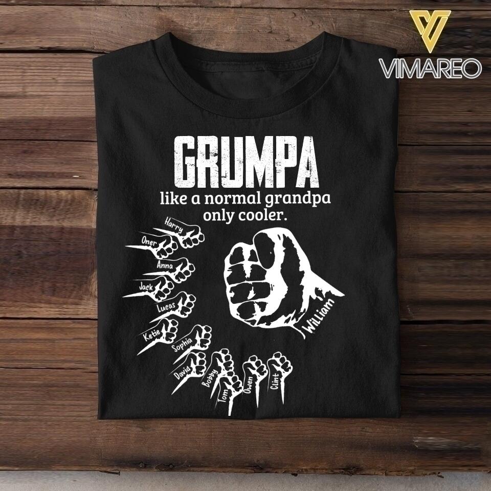 Personalized Grumpa Kid Tshirt Printed 22APR-HC28