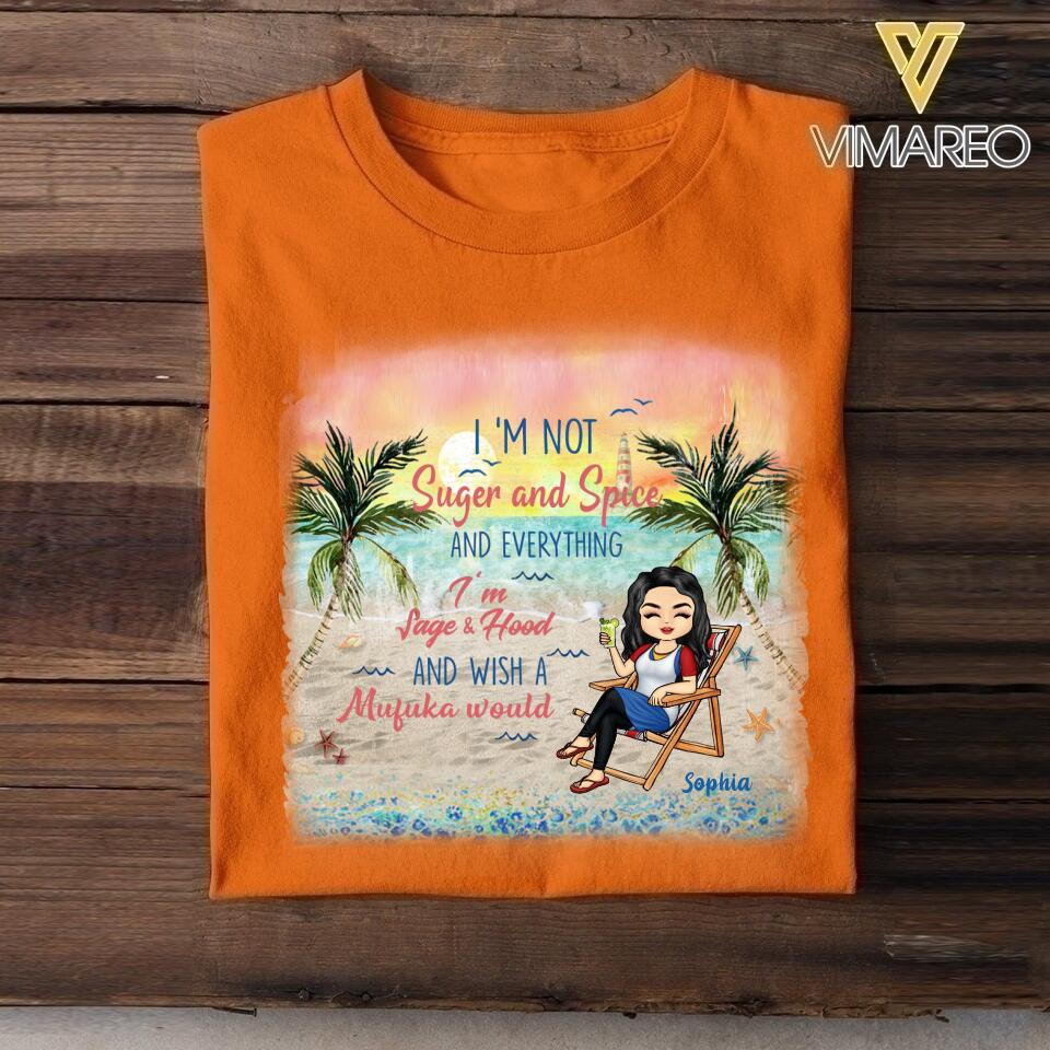 DH Personalized Girl Love Beach Tshirt Printed HC055