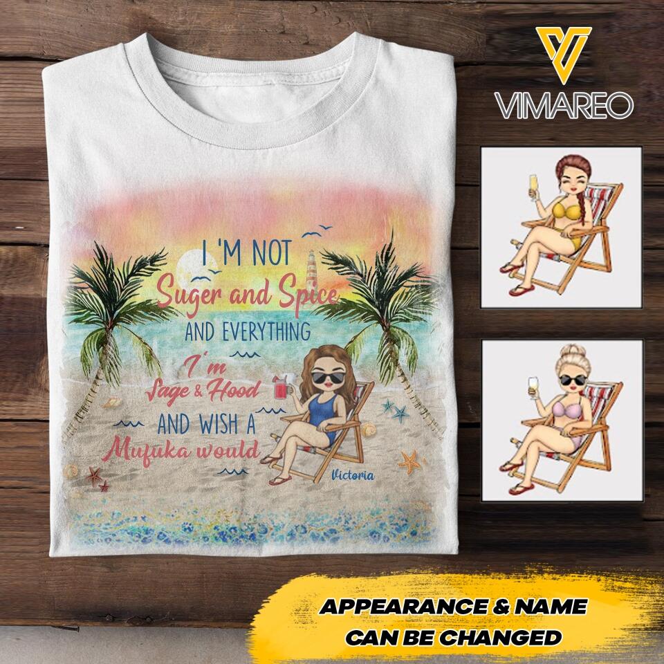 DH Personalized Girl Love Beach Tshirt Printed HC055