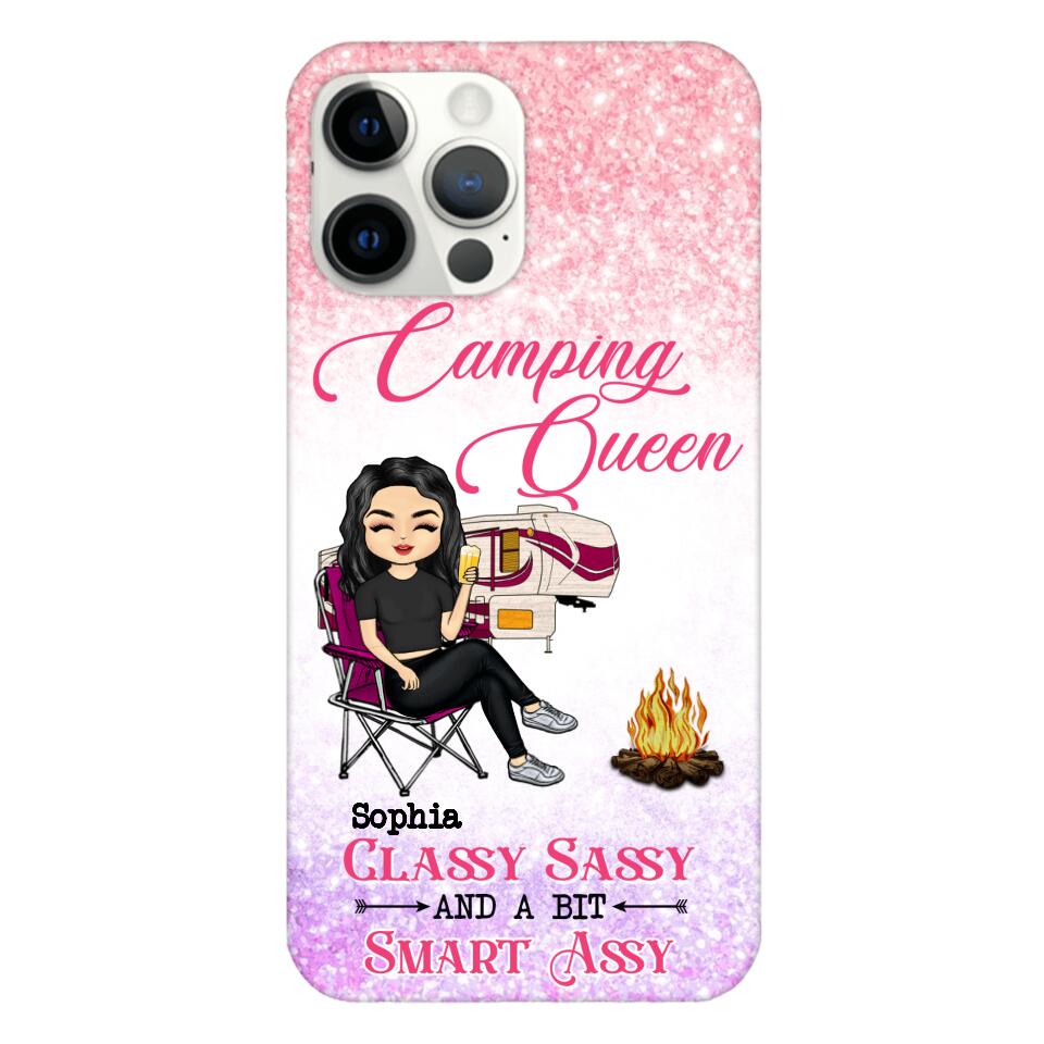 Personalized Camping Queen Phone Case Printed 22MAY-DT05