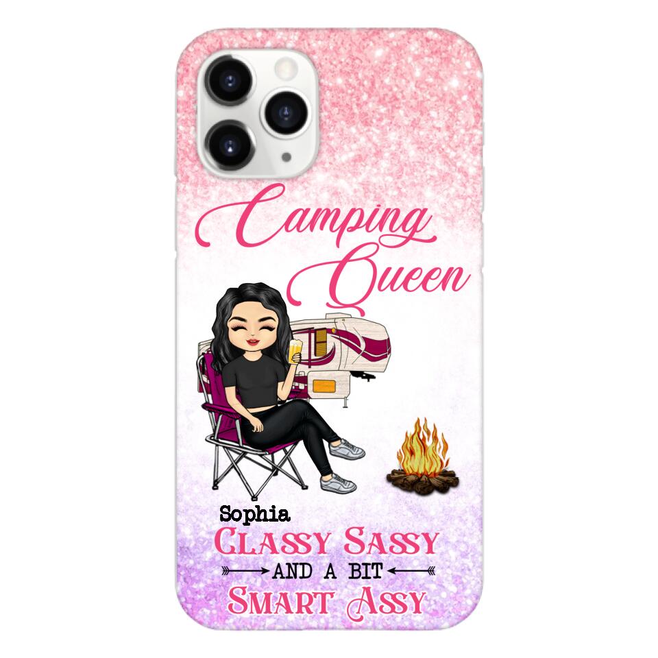 Personalized Camping Queen Phone Case Printed 22MAY-DT05