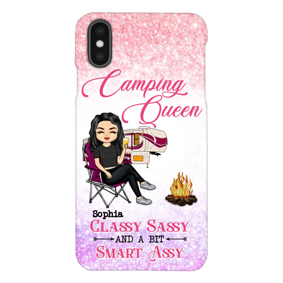 Personalized Camping Queen Phone Case Printed 22MAY-DT05