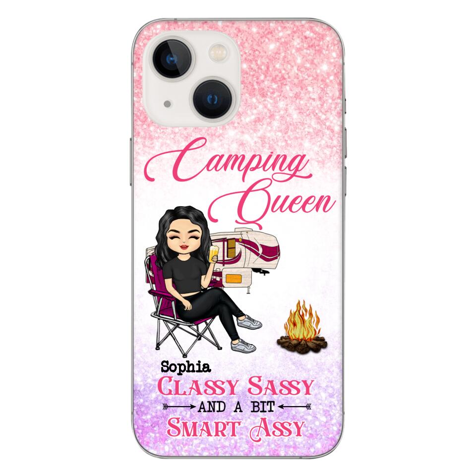 Personalized Camping Queen Phone Case Printed 22MAY-DT05