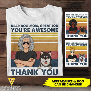 Personalized Dog Dad, Dog Mom Tshirt Printed DQHC0505