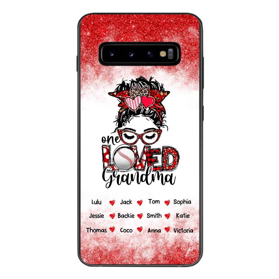 PERSONALIZED ONE LOVED BASEBALL GRANDMA PHONECASE QTDT0605