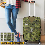 Personalized Canadian Soldier Luggage Cover Printed 22MAY-HC06