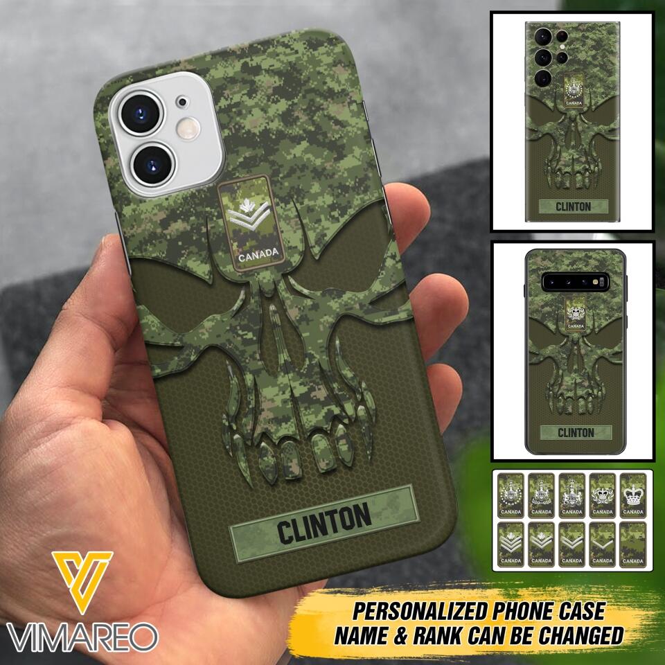 Personalized Canadian Soldier Phone Case Printed 22MAY-DT09