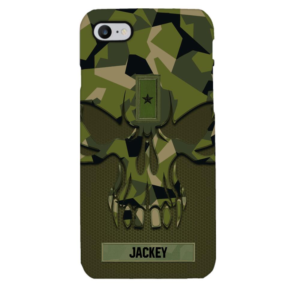 Personalized Swedish Solider Camo Phone Case Printed 22MAY-DT09