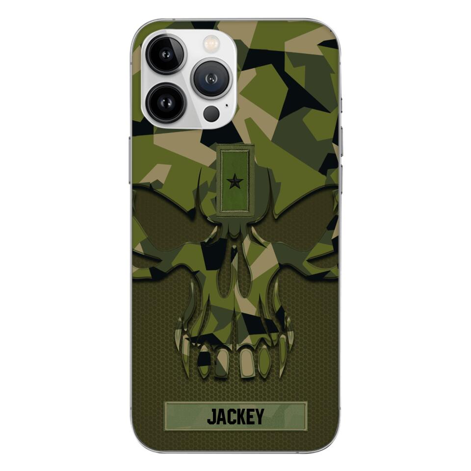 Personalized Swedish Solider Camo Phone Case Printed 22MAY-DT09