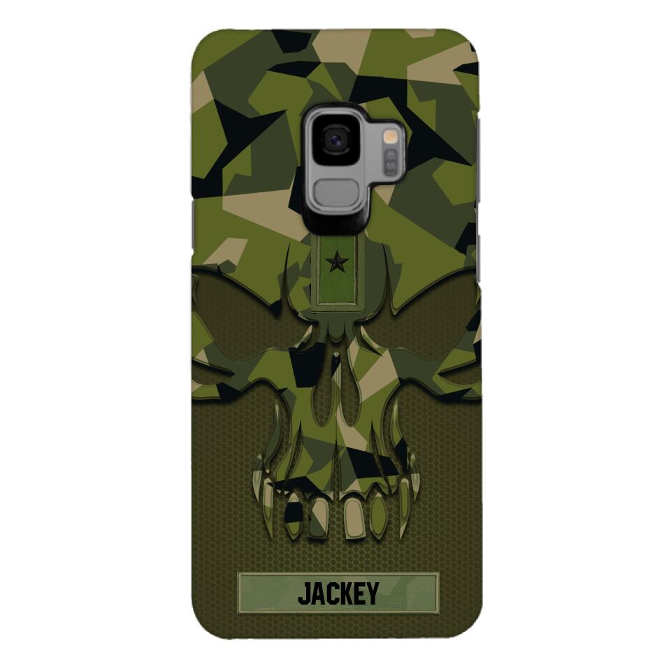 Personalized Swedish Solider Camo Phone Case Printed 22MAY-DT09