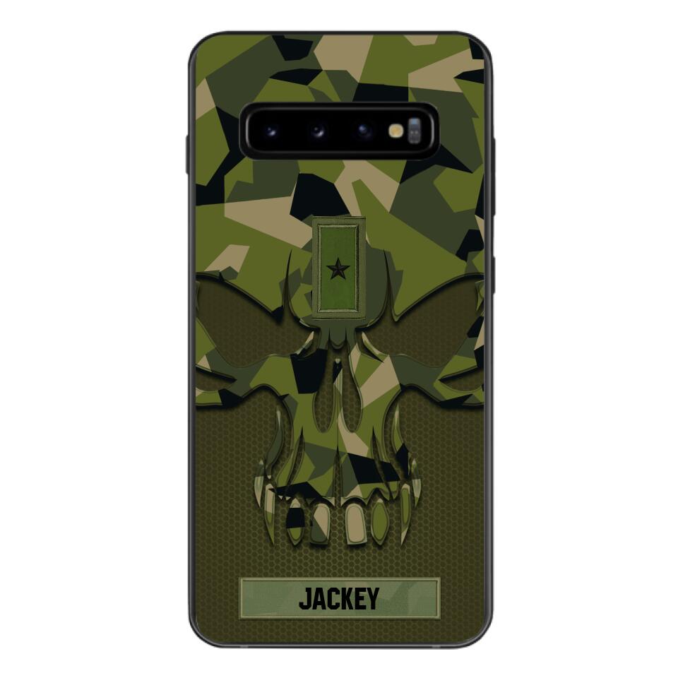 Personalized Swedish Solider Camo Phone Case Printed 22MAY-DT09