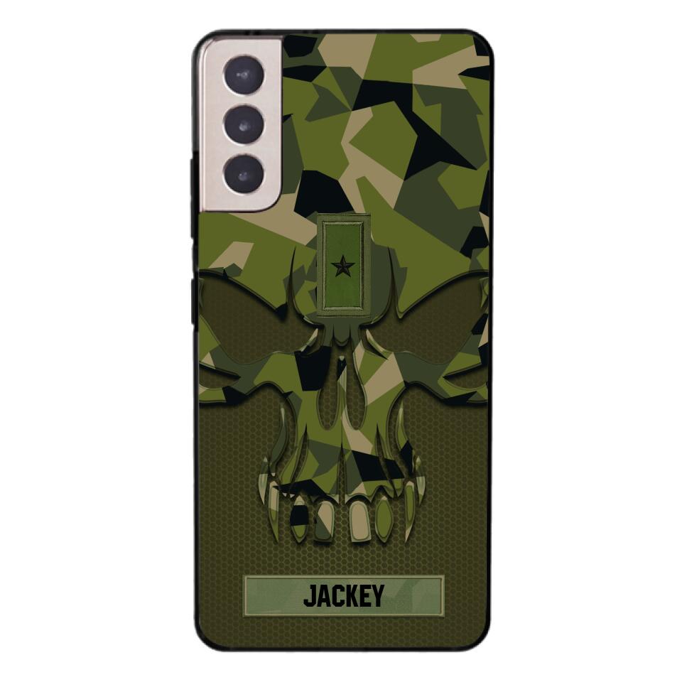 Personalized Swedish Solider Camo Phone Case Printed 22MAY-DT09