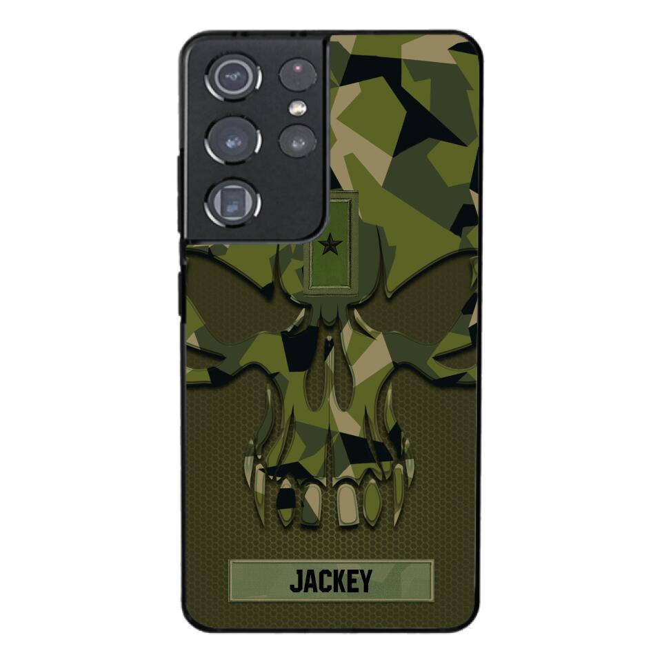 Personalized Swedish Solider Camo Phone Case Printed 22MAY-DT09