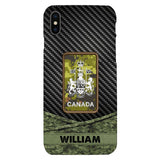 Personalized Canadian Soldier Phone Case Camo Printed 22MAY-HC09