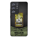 Personalized Canadian Soldier Phone Case Camo Printed 22MAY-HC09