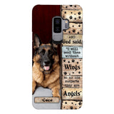 PERSONALIZED GOD SAID SEND THEM WITHOUT WINGS DOGS ARE ANGELS UPLOAD PHOTO PHONECASE QTDT1105