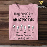 Personalized Father's Day Tshirt Printed 22MAY-DT11