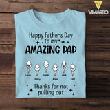 Personalized Father's Day Tshirt Printed 22MAY-DT11