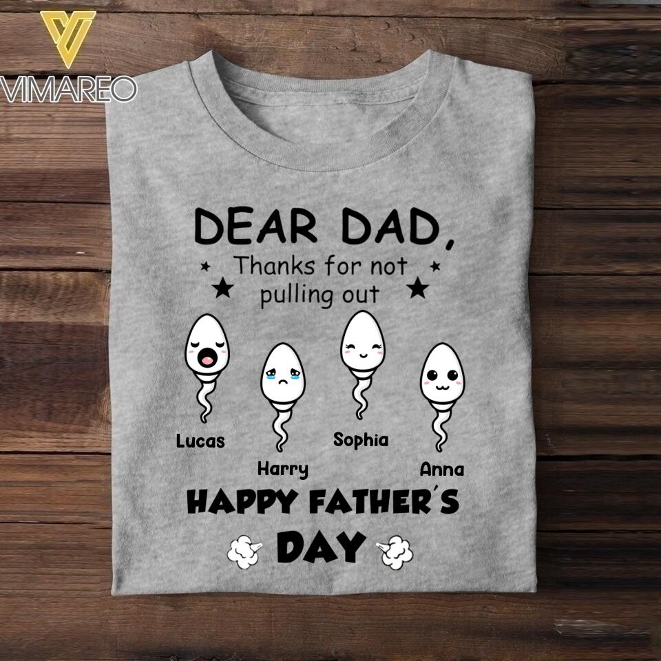 Personalized Father's Day Tshirt Printed 22MAY-HC11
