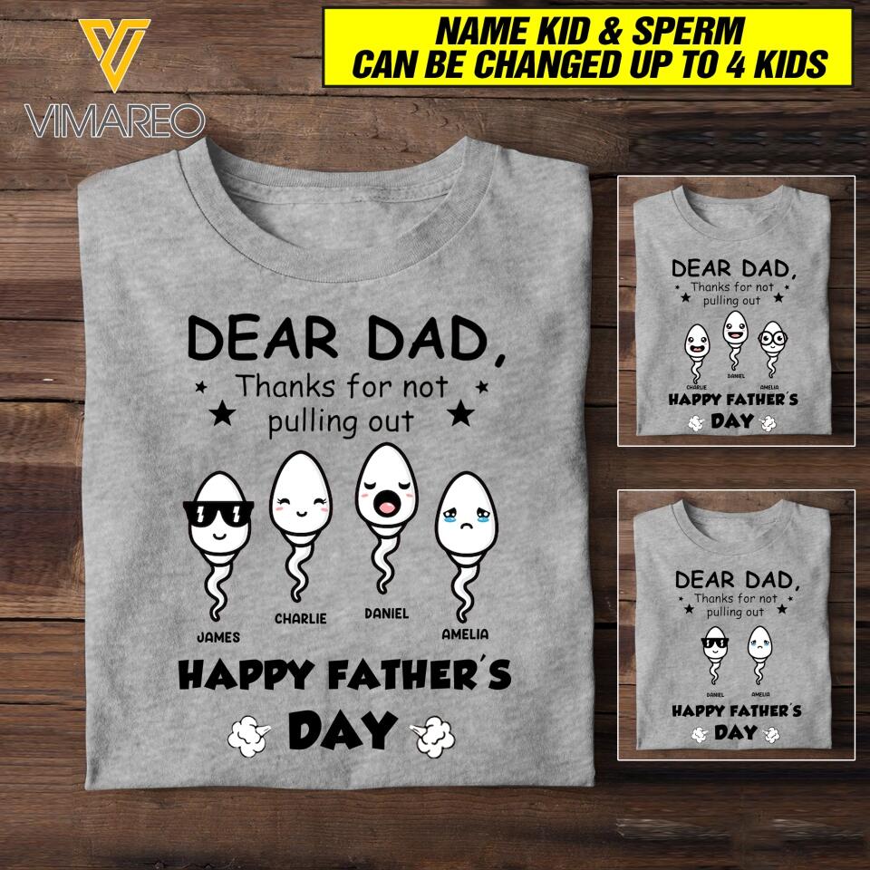 Personalized Father's Day Tshirt Printed 22MAY-HC11
